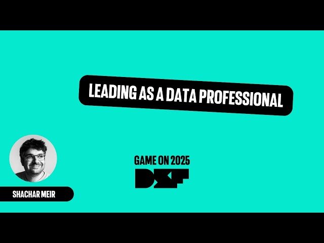 Leading as a Data Professional - Overcoming Service-Oriented Roles and Taking Leadership