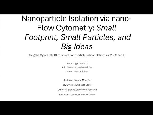 Nanoparticle Isolation via Nano Scale Sorting - Small Footprint, Small Particles, and Big Ideas