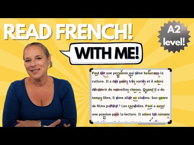 Learn to Read French With Me - A2 Level French
