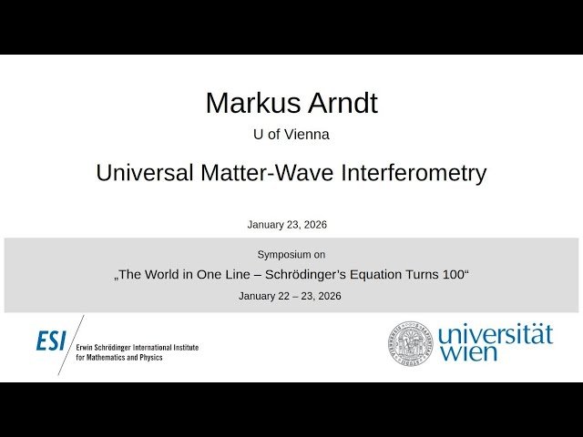 Universal Matter-Wave Interferometry