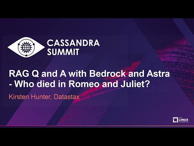 RAG Q&A with Bedrock and Astra - Building Intelligent Systems