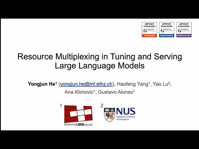 Resource Multiplexing in Tuning and Serving Large Language Models