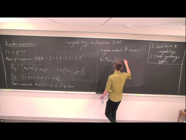 Integrability in Discrete Random Matrix Theory