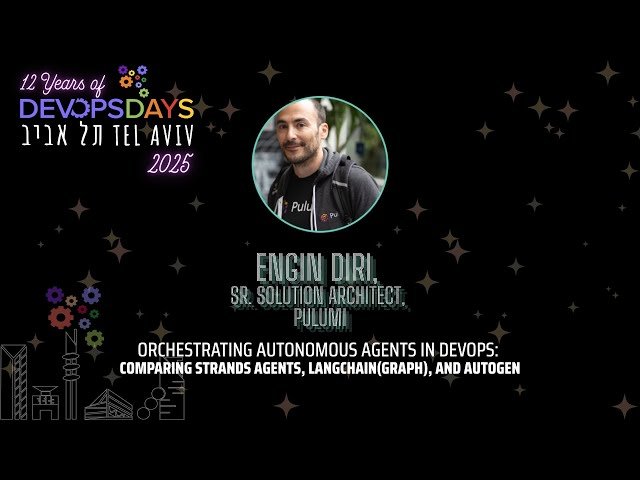 Orchestrating Autonomous Agents in DevOps - Comparing Strands Agents, Deep Agents and AutoGen