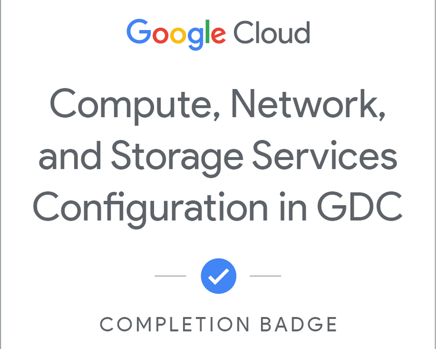 Compute, Network, and Storage Services Configuration in GDC