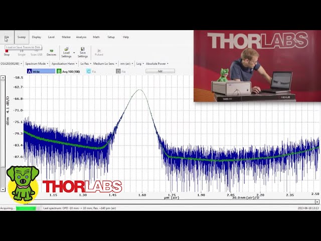 Thorlabs OSA Software Tutorials - Basic Features and Measurement Techniques