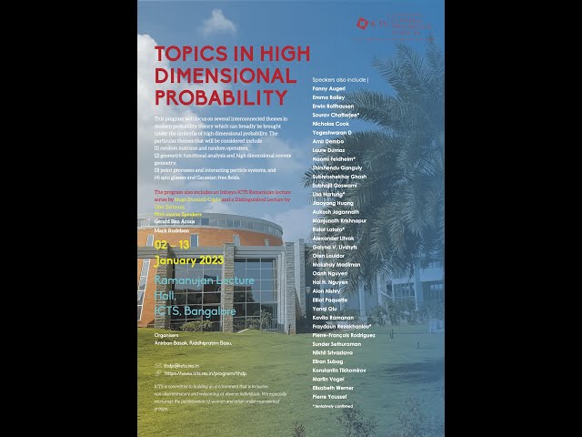 Topics in High Dimensional Probability