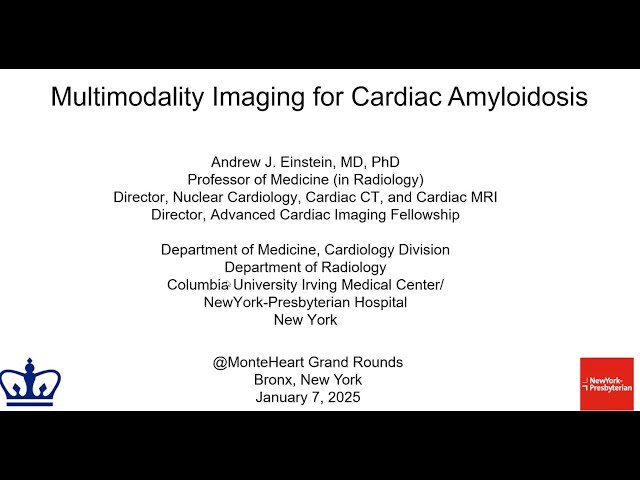 Multimodality Imaging for Cardiac Amyloidosis