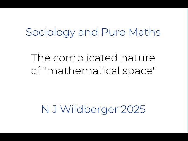 The Complicated Nature of Mathematical Space - From Euclid to Rational Trigonometry