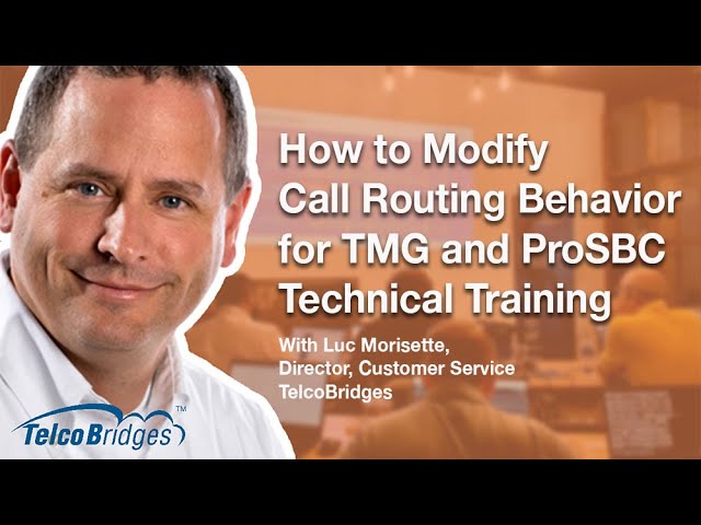 Technical Training - Tmedia, ProSBC, SS7, SIGTRAN