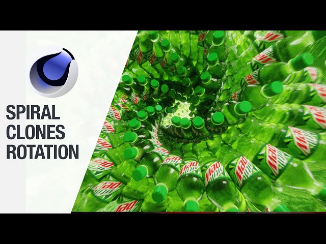 Spiral Clones Animation in Cinema 4D with MoGraph