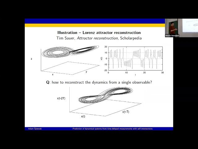 Prediction of Dynamical Systems from Time-Delayed Measurements with Self-Intersections