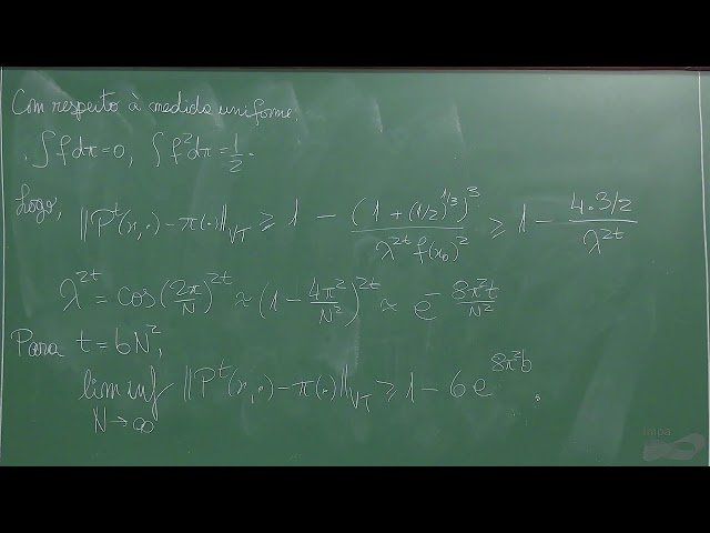 Markov Chains and Mixing Times - Lecture 15
