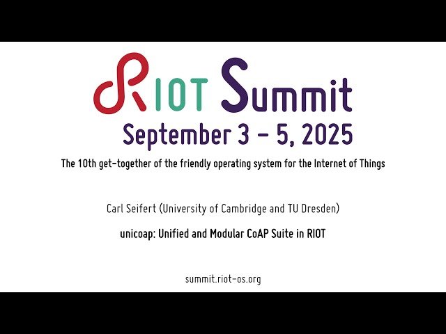 unicoap - Unified and Modular CoAP Suite in RIOT