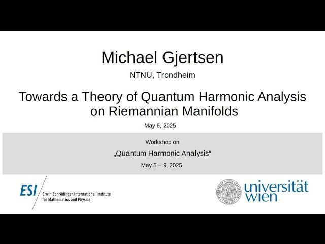 Towards a Theory of Quantum Harmonic Analysis on Riemannian Manifolds