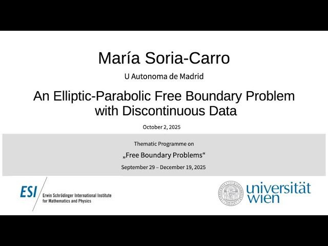 An Elliptic-Parabolic Free Boundary Problem with Discontinuous Data