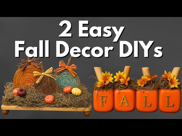 Easy Fall Crafts - Easy Fall DIY - DIY Pumpkin - DIY Fall Decor