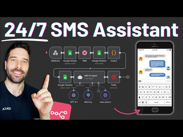 Building an Advanced SMS AI Agent with No-Code Tools and n8n