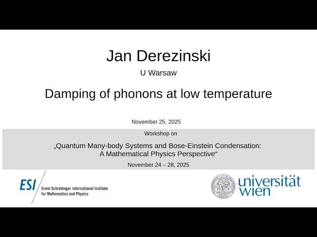 Damping of Phonons at Low Temperature