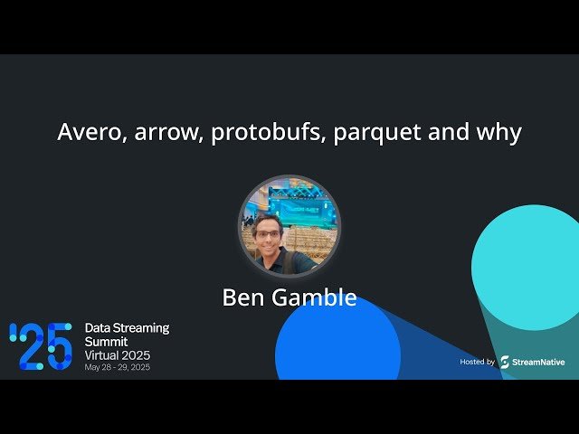 Avro, Arrow, Protobuf, Parquet and Why - Data Serialization Formats for Streaming