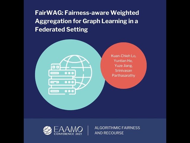 FairWAG - Fairness-aware Weighted Aggregation for Graph Learning in a Federated Setting