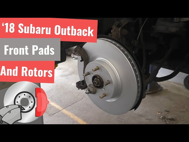 2018 Subaru Outback Front Brake Job - Frozen Caliper Pin Repair