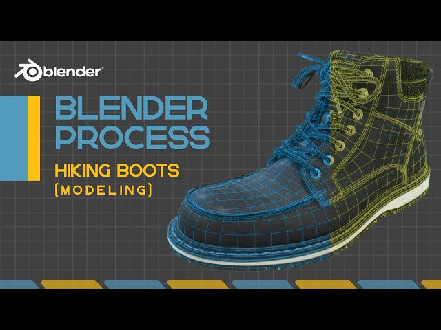 Blender Process - Hiking Boots Part 1 - Modeling