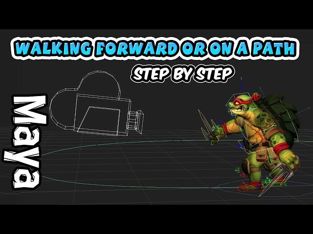 Moving Characters Forward with Walk Cycles and Path Animation in Maya