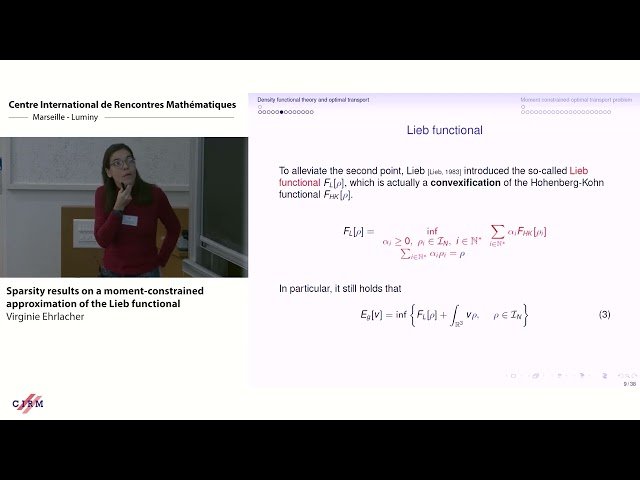 Sparsity Results on a Moment-Constrained Approximation of the Lieb Functional