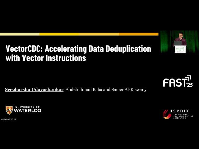 VectorCDC: Accelerating Data Deduplication with Vector Instructions