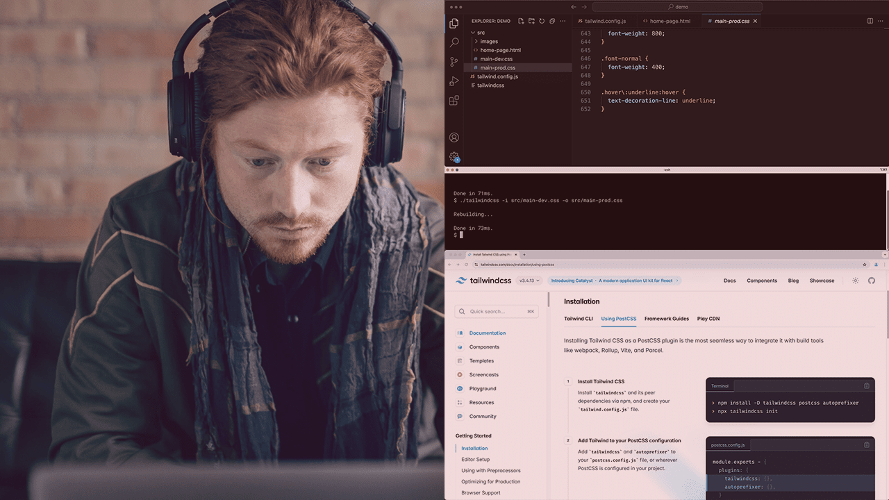Online Course: Installing Tailwind CSS in a Production Environment from ...