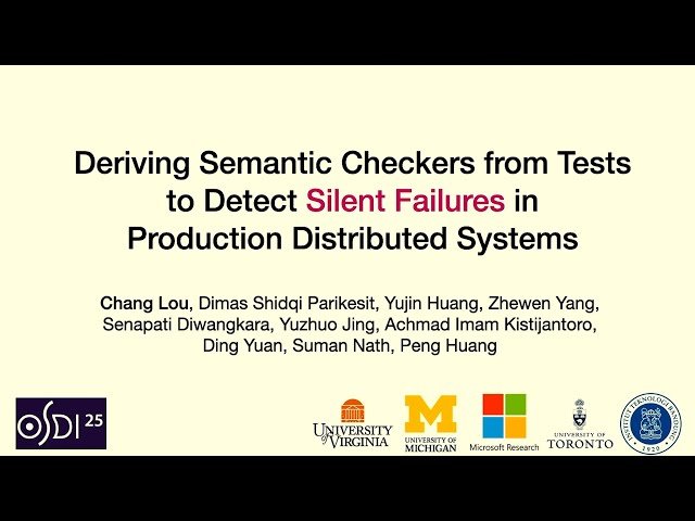 Deriving Semantic Checkers from Tests to Detect Silent Failures in Production Distributed Systems