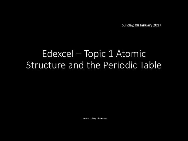 Edexcel Year 1 Chemistry Revision - Atomic Structure, Bonding, Redox, and Organic Chemistry