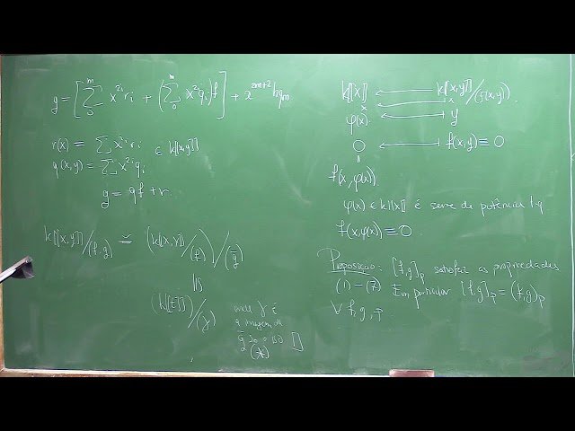 Curvas Algébricas - Aula 06