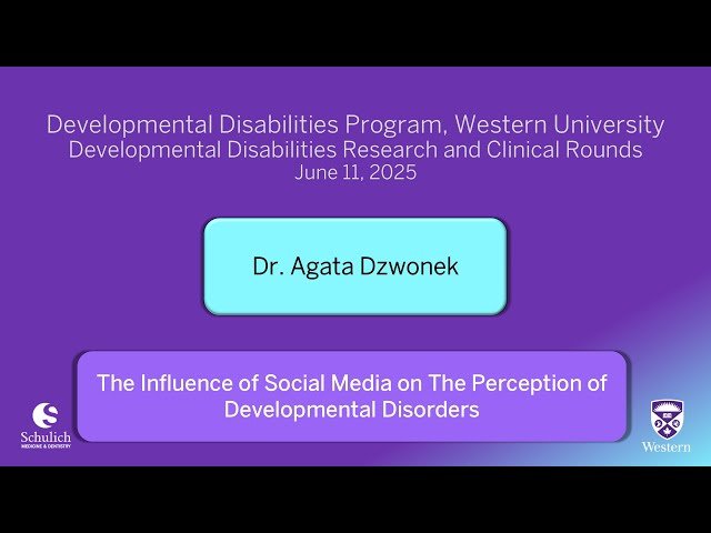 The Influence of Social Media on The Perception of Developmental Disorders - DDP Clinical and Research Rounds