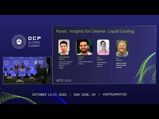 Panel Insights for Cleaner Liquid Cooling - Cleaning and Commissioning the Technology Cooling Systems