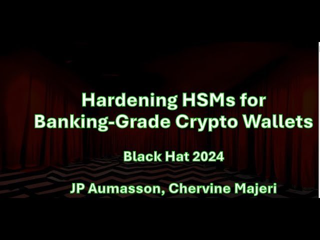 Hardening HSMs for Banking-Grade Cryptocurrency Wallets - Security Techniques and Best Practices