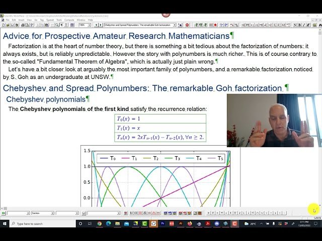 Chebyshev and Spread Polynumbers - Exploring the Goh Factorization