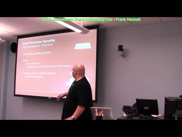 Small Businesses Deserve Security Too - AIDE 2013