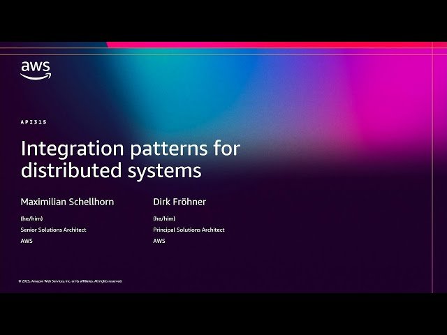Integration Patterns for Distributed Systems - API315