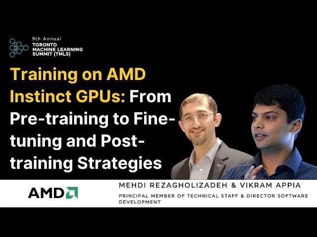 Training on AMD Instinct GPUs - From Pre-training to Fine-tuning and Post-training Strategies
