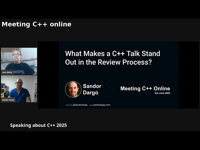 What Makes a C++ Talk Stand Out in the Review Process