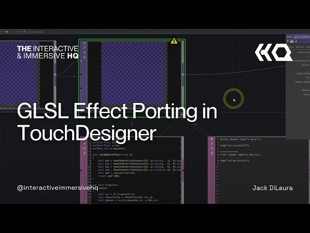 GLSL Effect Porting in TouchDesigner - Tutorial 203