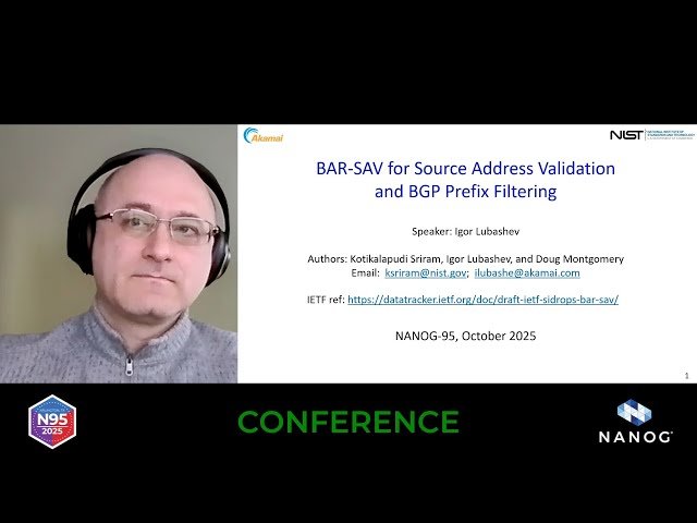 BAR-SAV for Source Address Validation and BGP Prefix Filtering