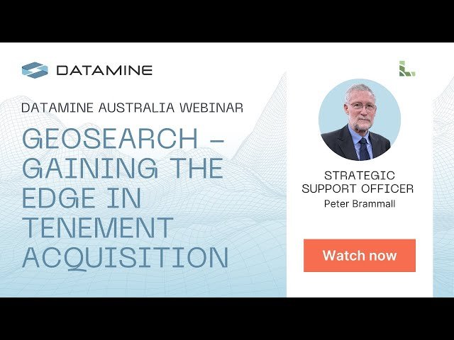 GeoSearch - Gaining the Edge in Tenement Acquisition