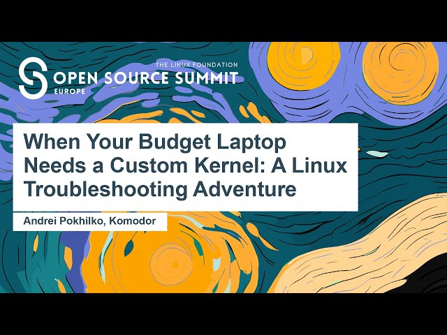 When Your Budget Laptop Needs a Custom Kernel - A Linux Troubleshooting Adventure