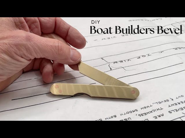 Quick and Easy Boat Builder Bevel - Traditional Boatbuilding Hand Tool Tutorial