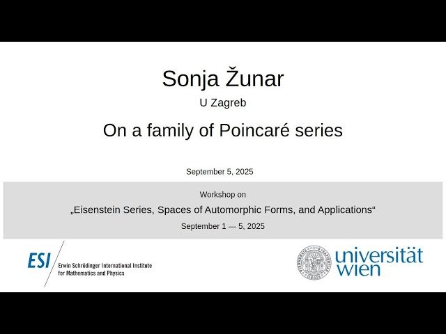 On a Family of Poincaré Series