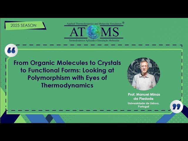 From Organic Molecules to Crystals to Functional Forms - Looking at Polymorphism with Eyes of Thermodynamics