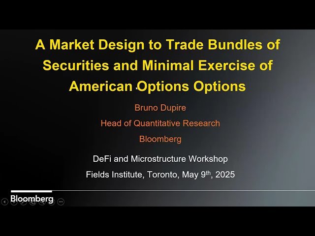 A Market Design to Trade Bundles of Securities and Minimal Exercise of American Options